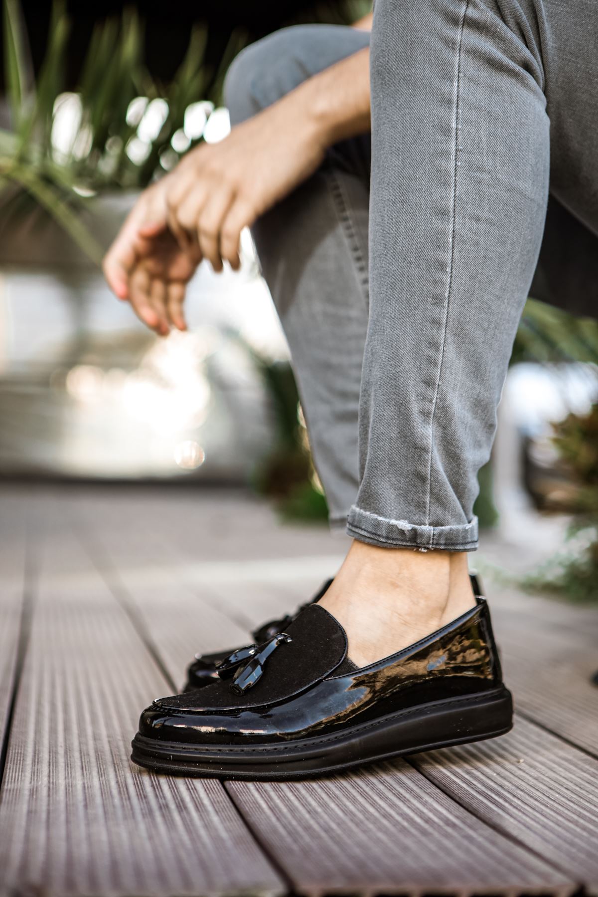 Loafer Verniciata – Schwarz · schwarze Sohle