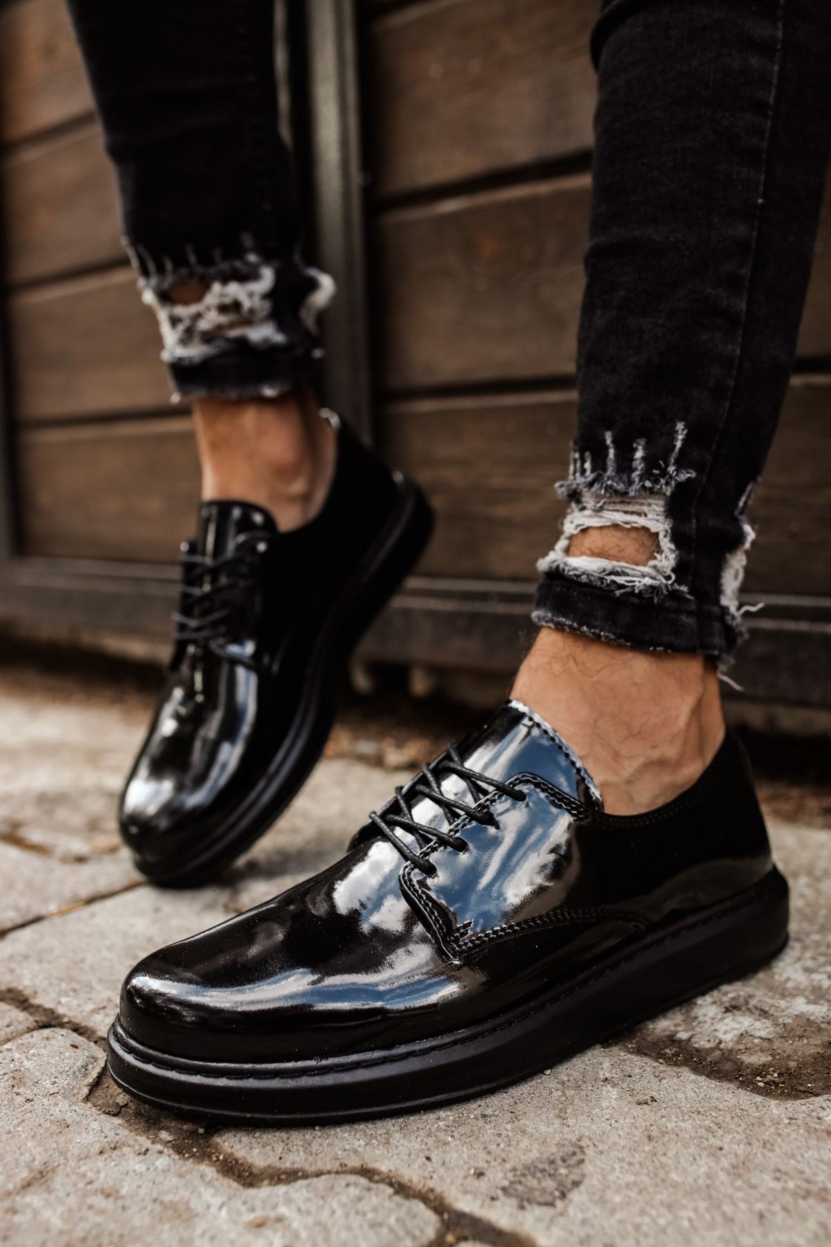 Verniciata Classica – Schwarz · schwarze Sohle