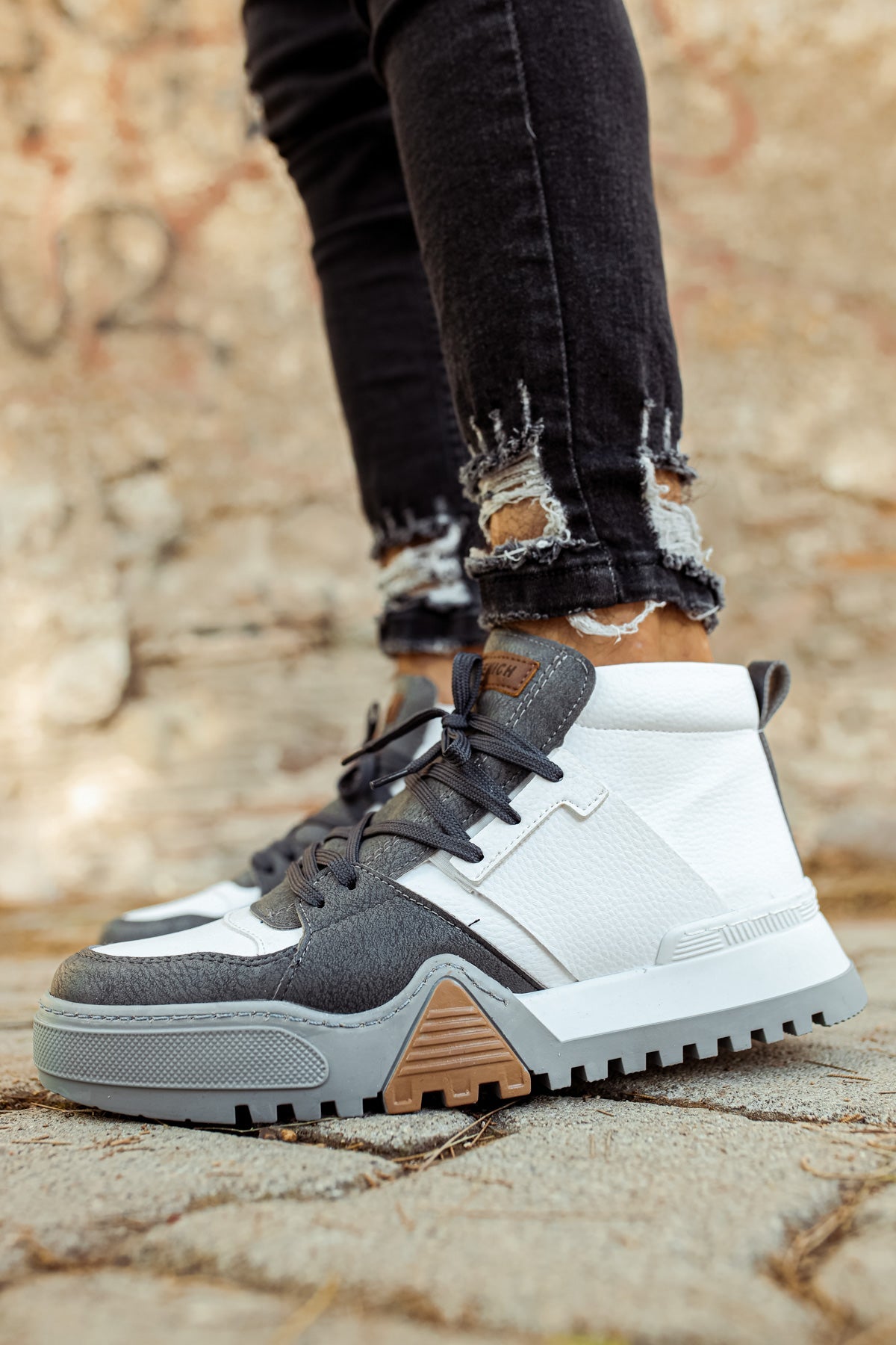 Anthrazit/Weiß · weiße Sohle