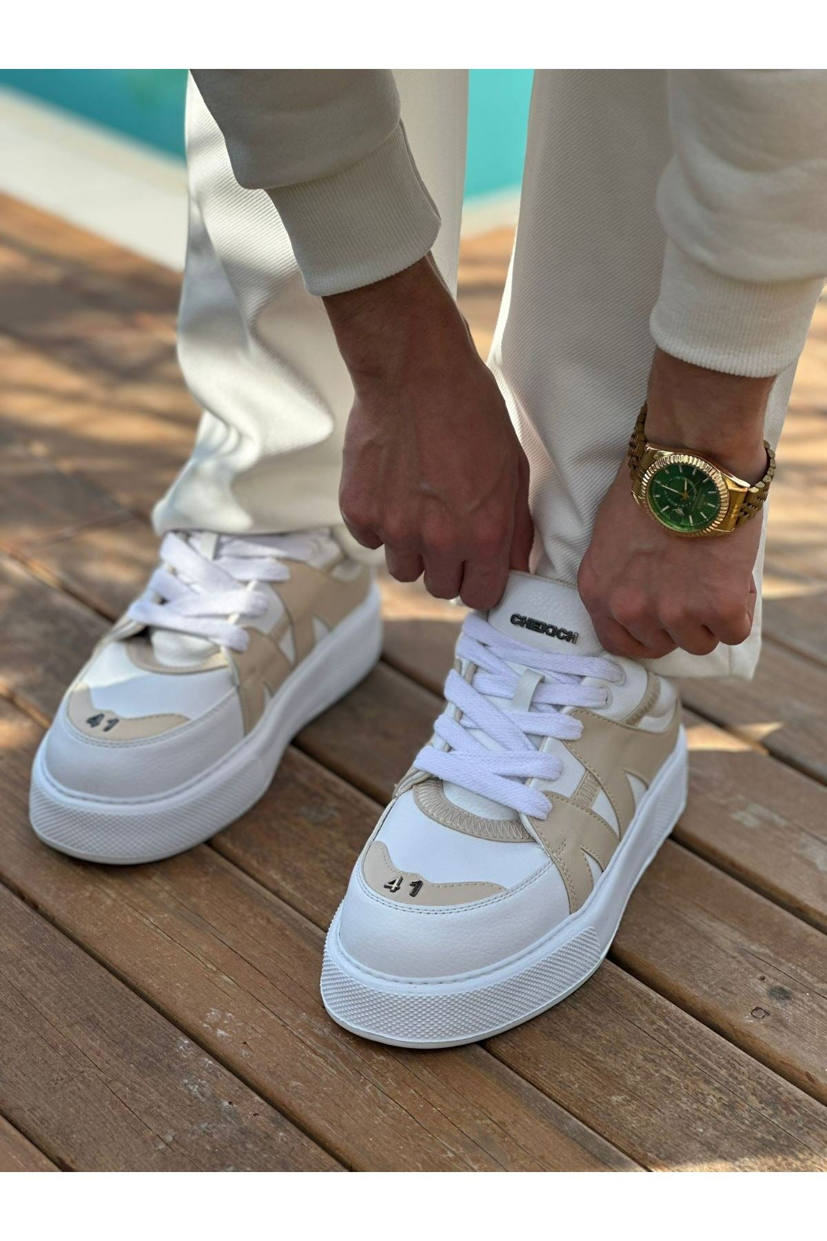 Star-X – Weiß/Beige