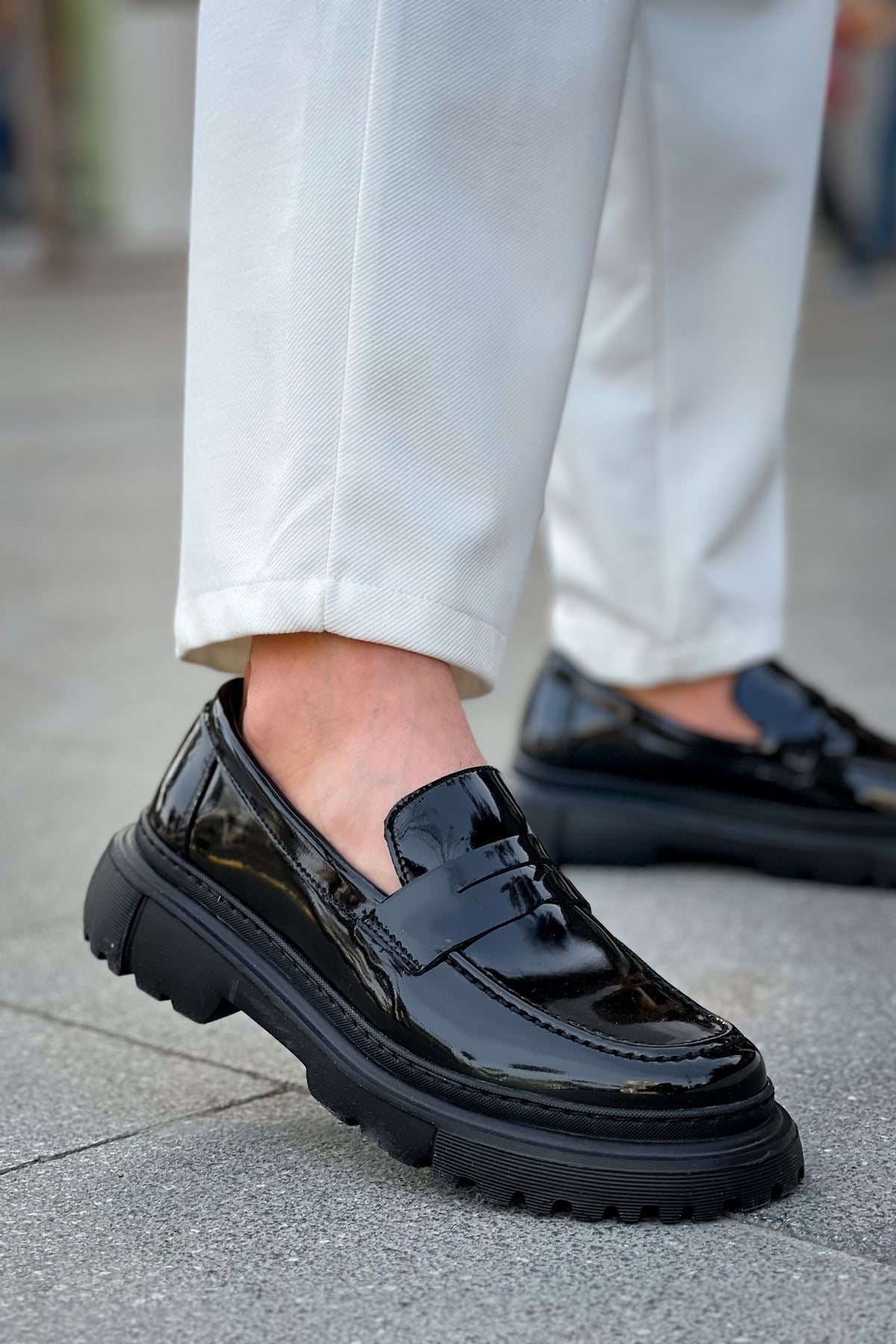Notte – Schwarz · schwarze Sohle · Lack
