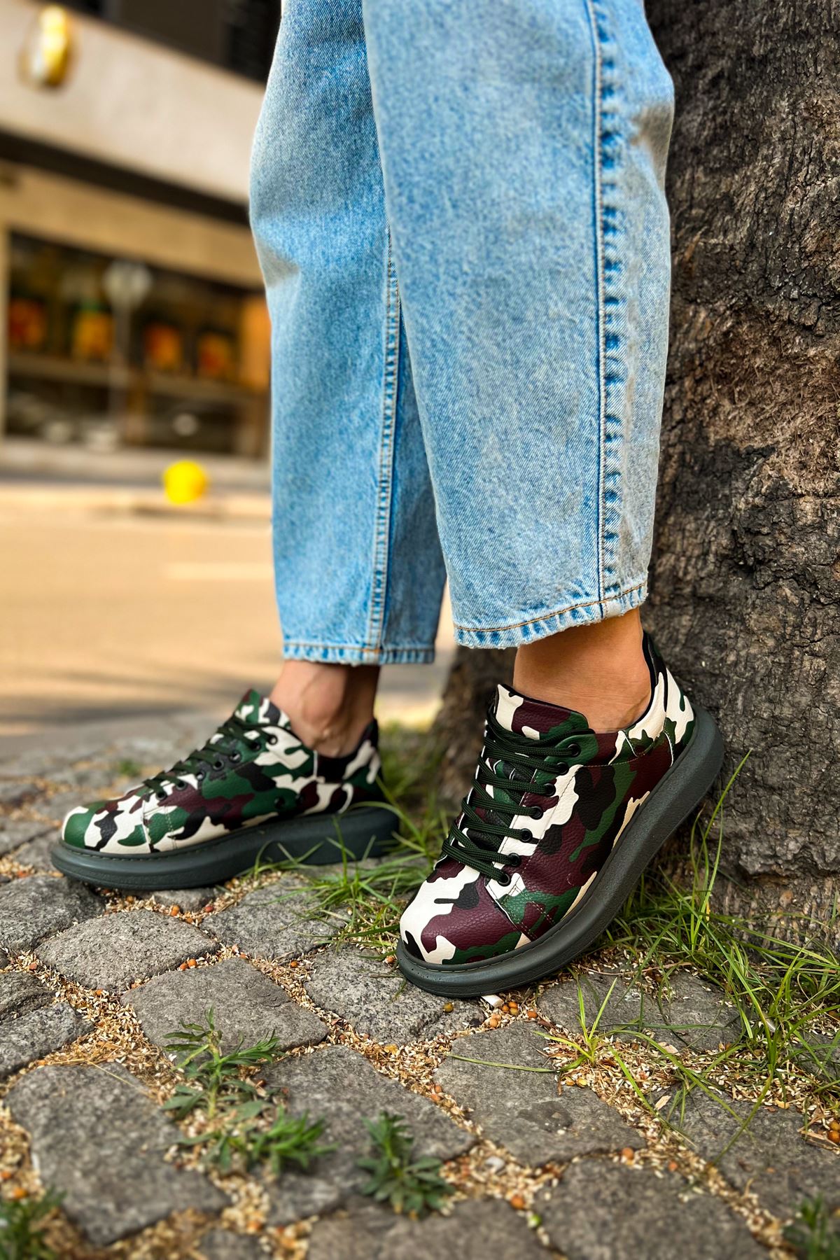 Grün Camouflage