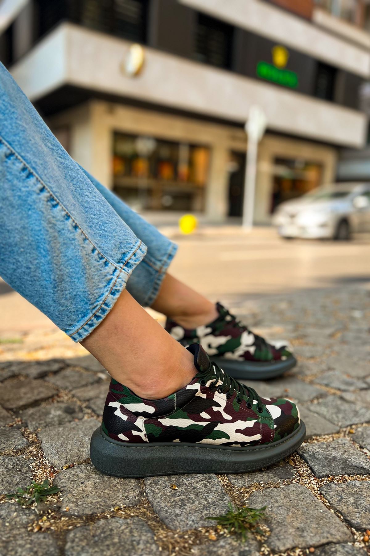 Grün Camouflage