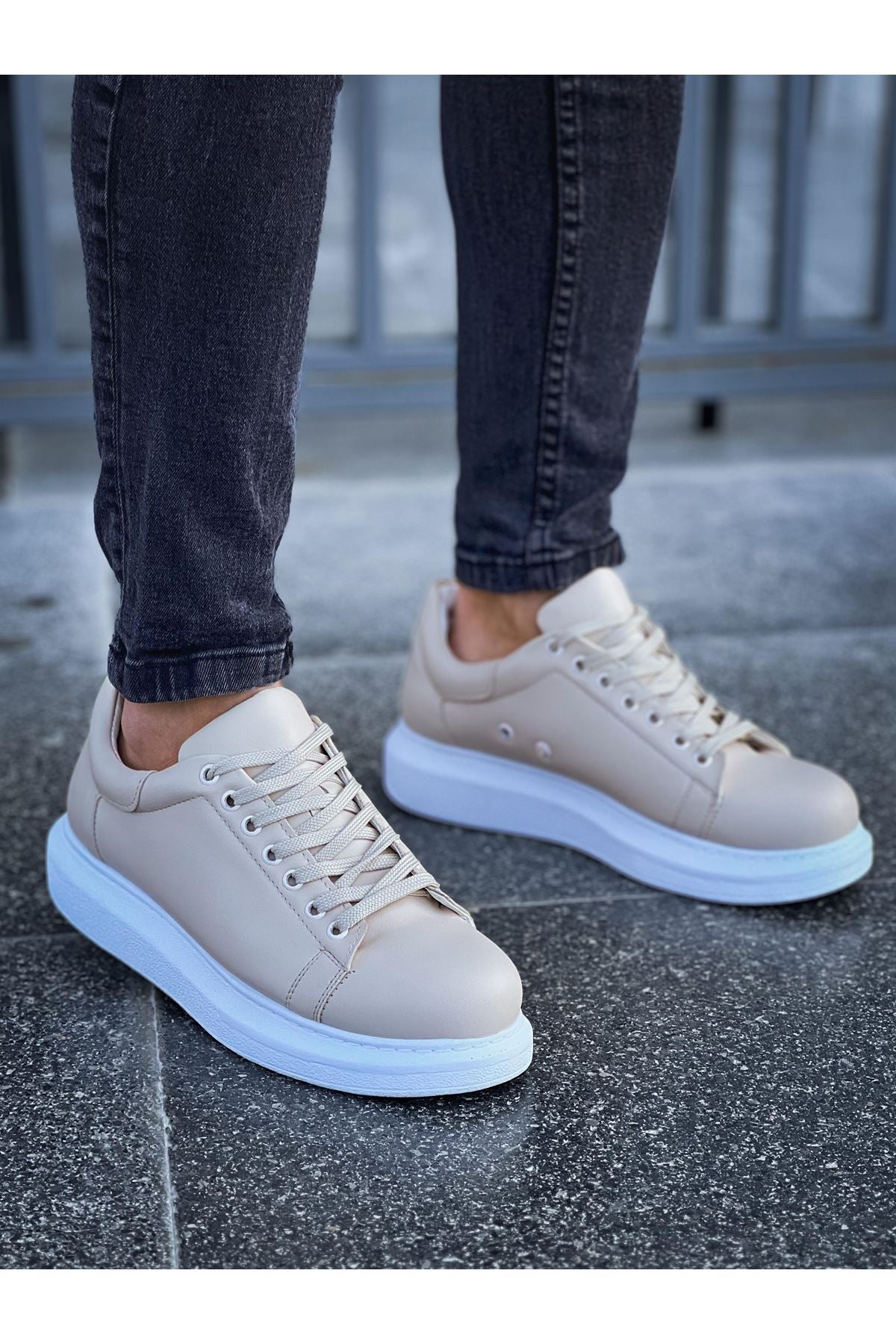 Estrella – Beige · weiße Sohle