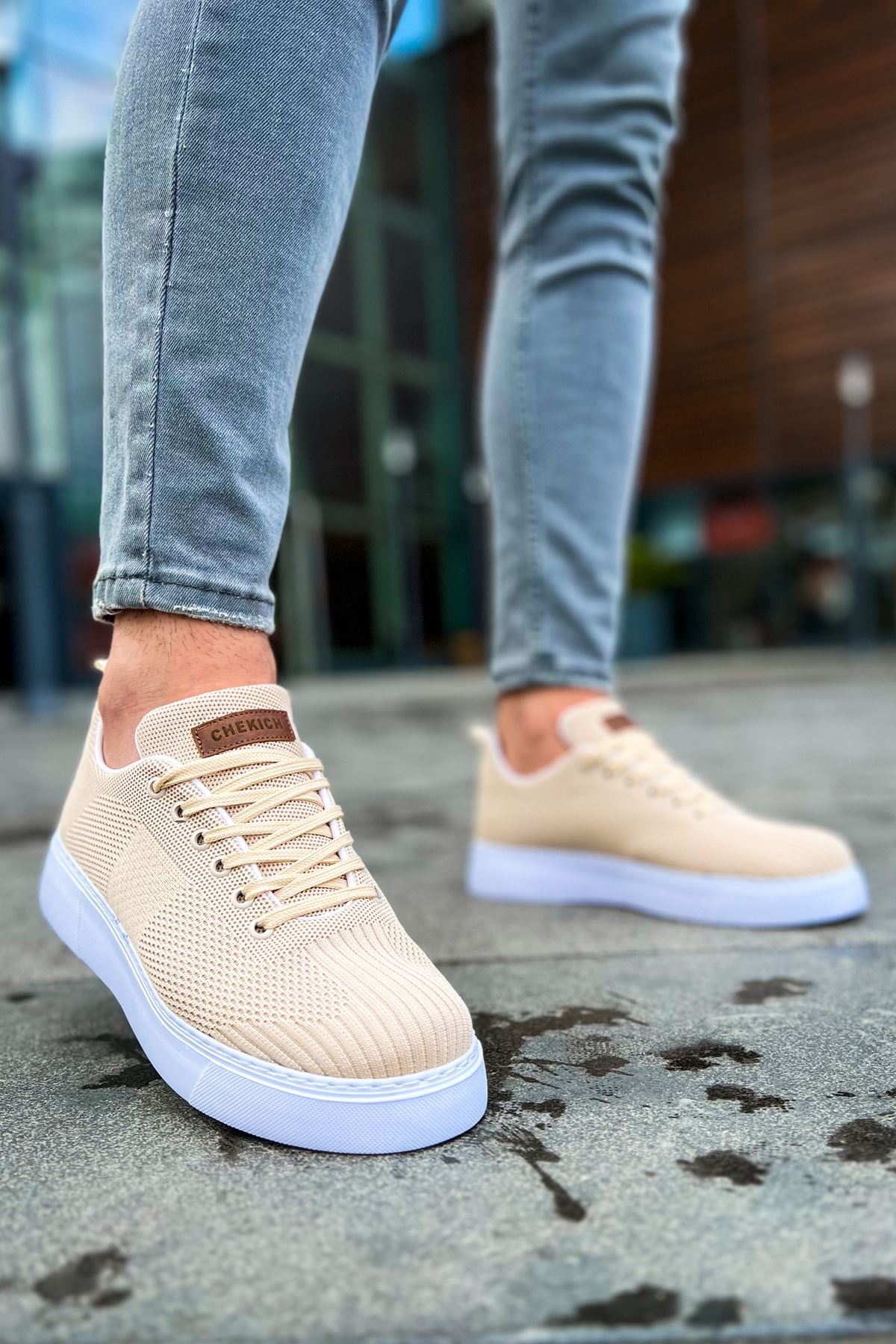 Crew – Creme · weiße Sohle