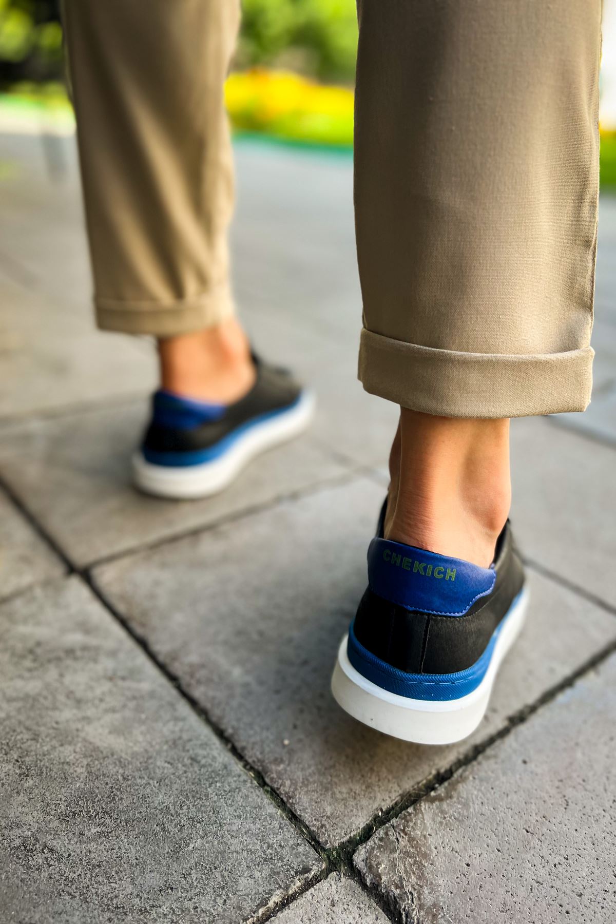 Santoni – Schwarz/Blau